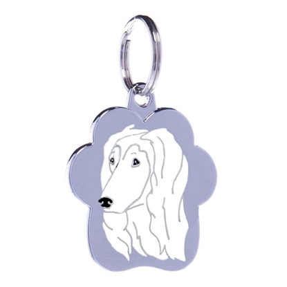 Picture of TAG RAINBOW AFGHAN HOUND WHITE